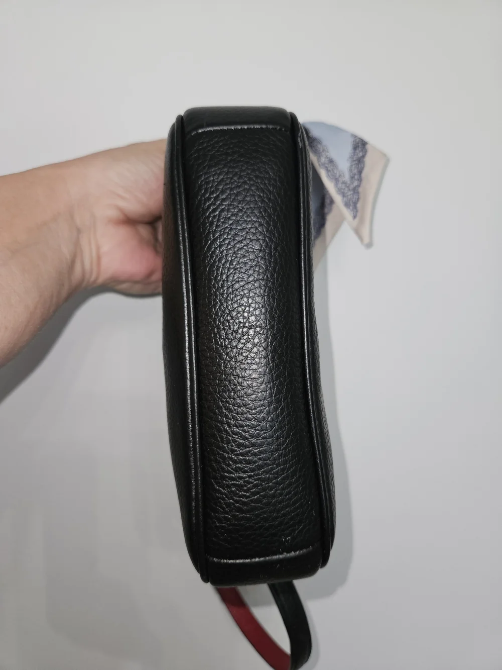 COACH Nolita 19 Black Leather Rainbow Logo Shoulder Bag